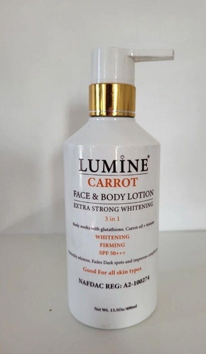 Lumine Carotte Extra Fort Blanchissant 3 En 1 Lotion Corps Et Visage + SÉRUM